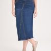 Clothing MILADYS | A-Line Denim Skirt Ink