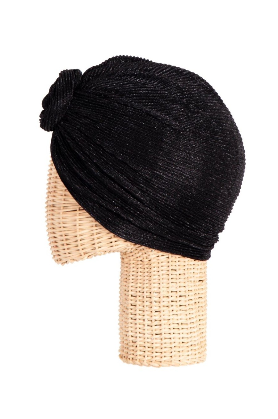 Accessories MILADYS | Lurex Knot Turban Black