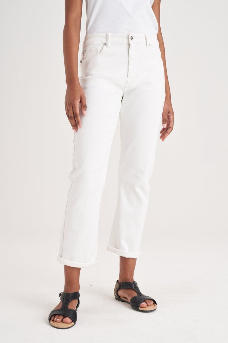 Clothing MILADYS | Mom Jeans White Winter White