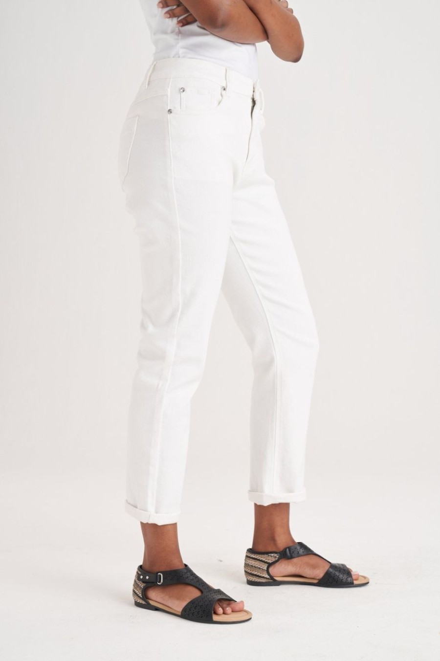 Clothing MILADYS | Mom Jeans White Winter White