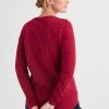 Clothing MILADYS | Basic Long Sleeve T-Shirt Berry Mulberry