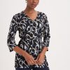 Clothing MILADYS | Geo Print Wrap Top Multi