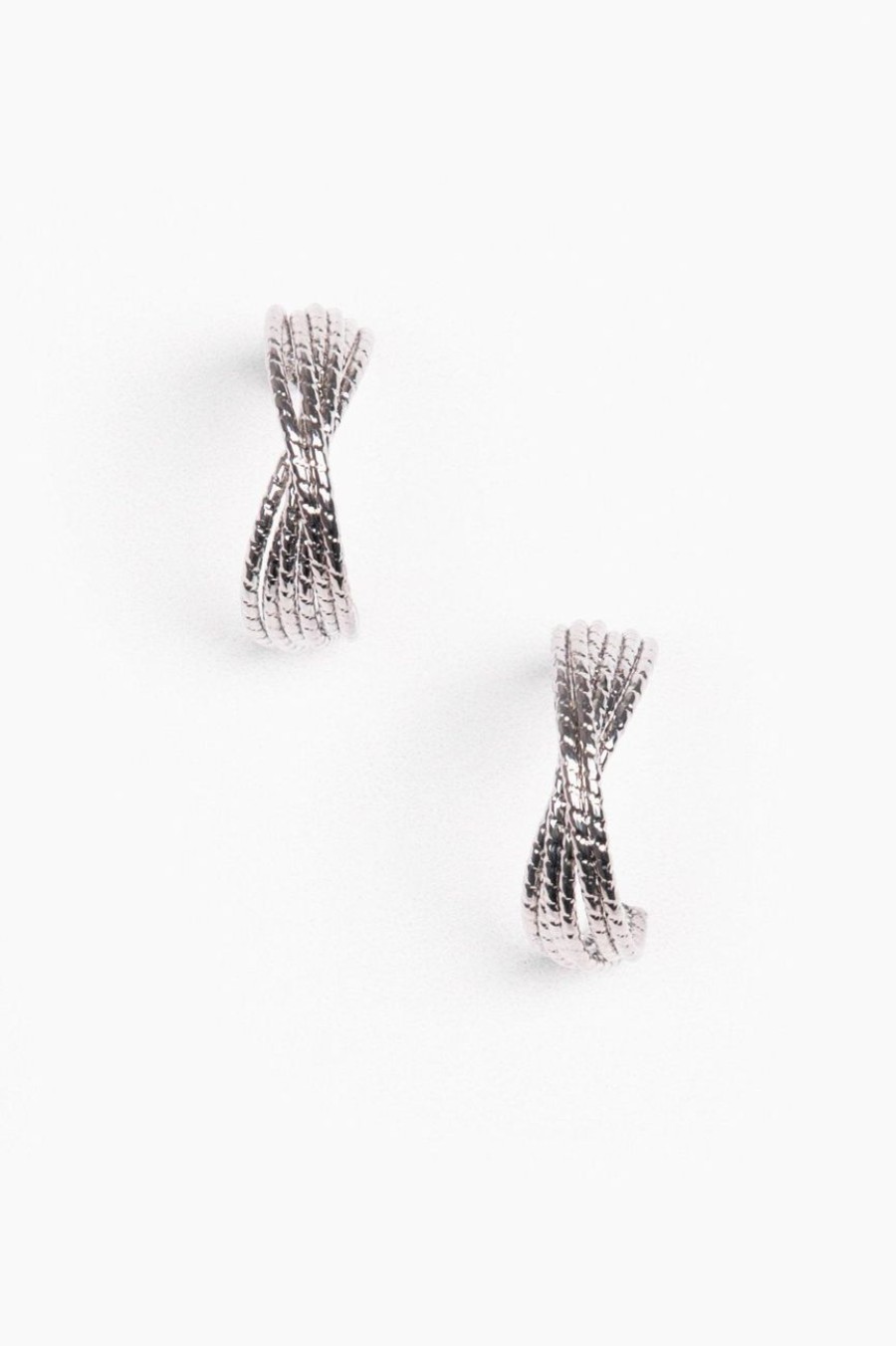 Accessories MILADYS | Twist Earrings Silver