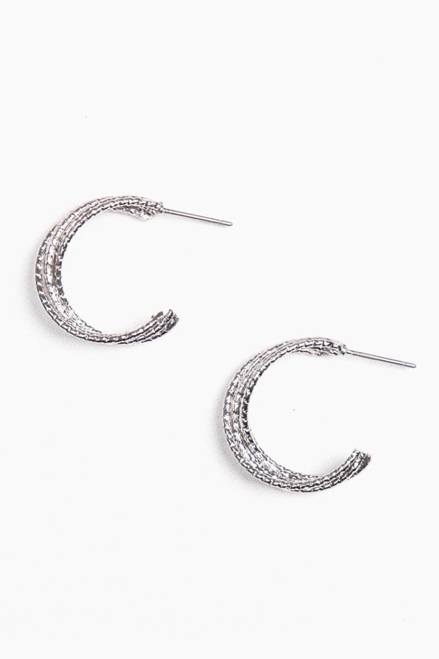 Accessories MILADYS | Twist Earrings Silver