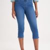 Clothing MILADYS | Jegging Crops Midwash Baby Blue