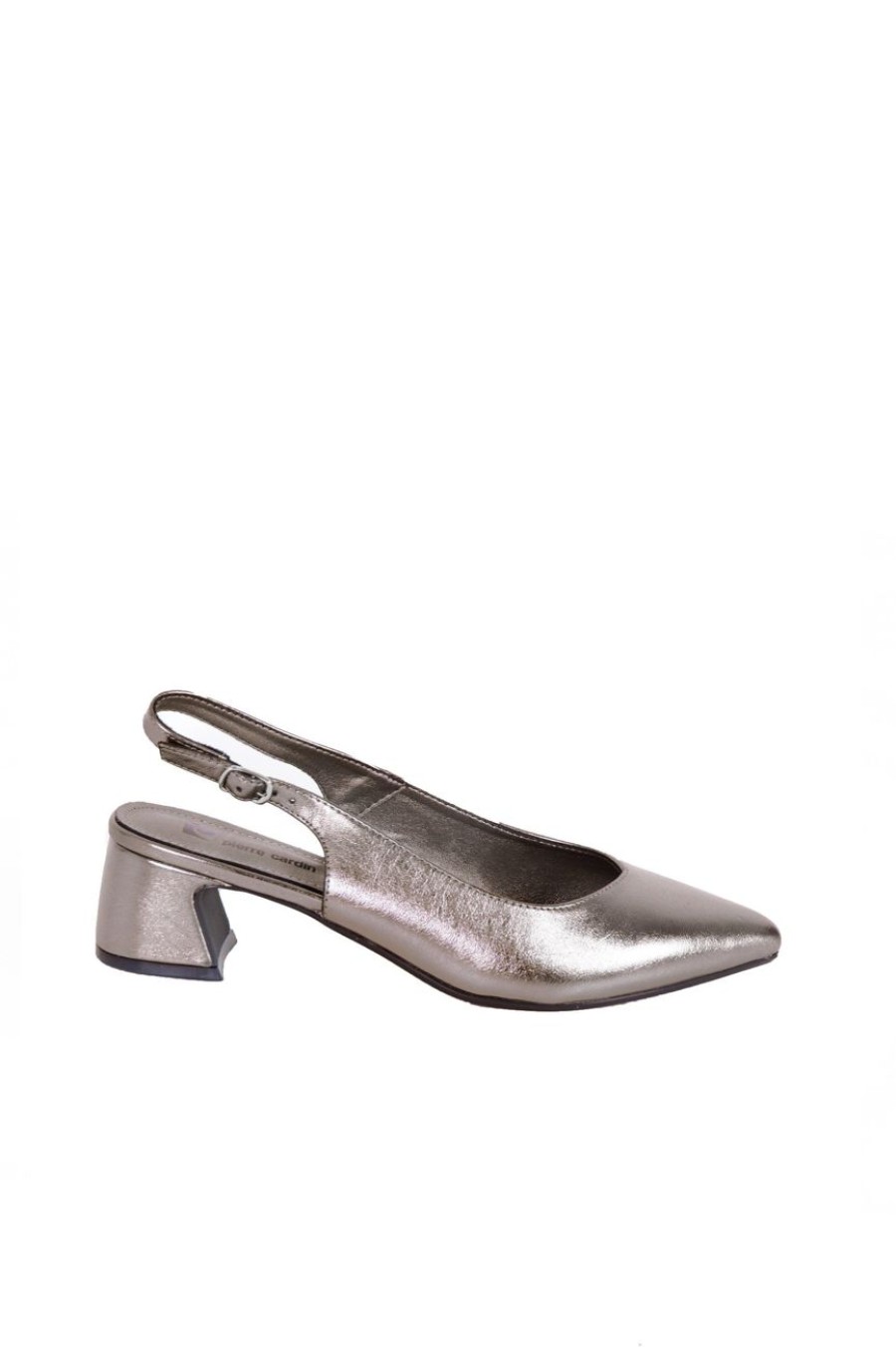 Shoes MILADYS | Slingback Court - Pierre Cardin Pewter