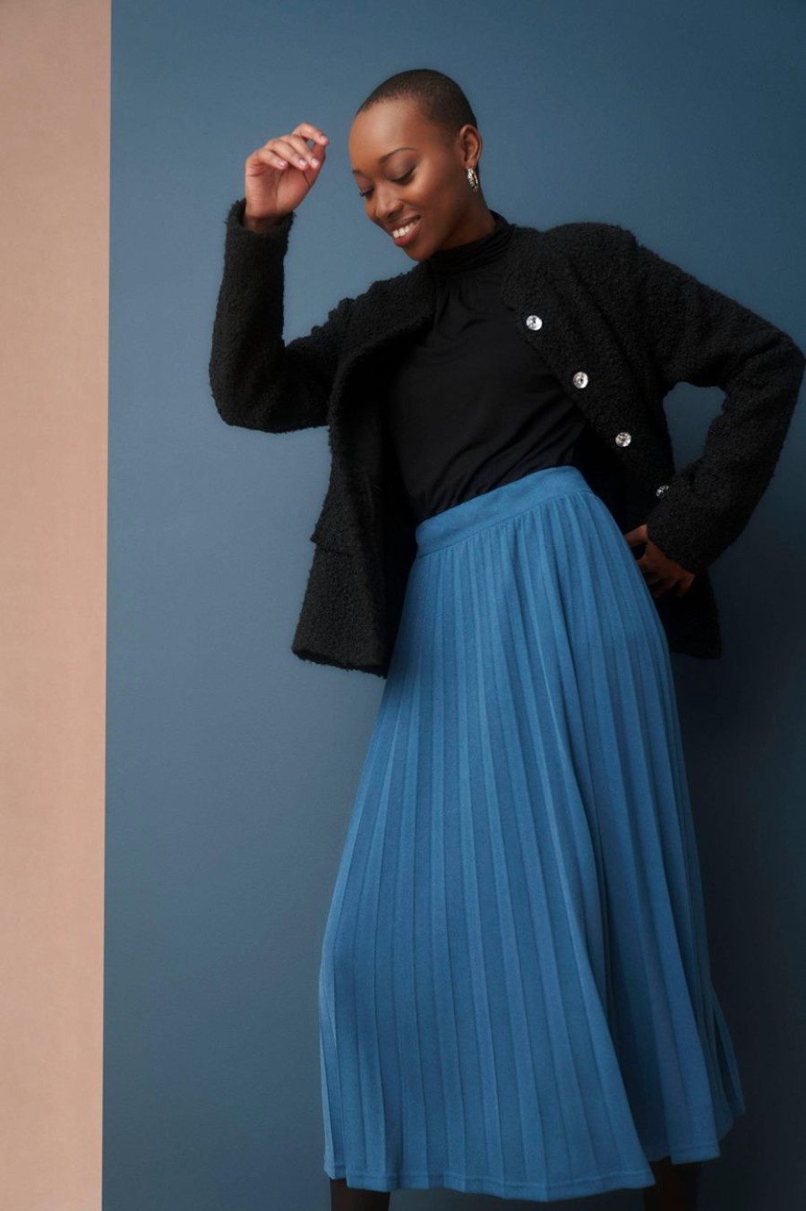 Clothing MILADYS | Pleated A-Line Skirt Teal