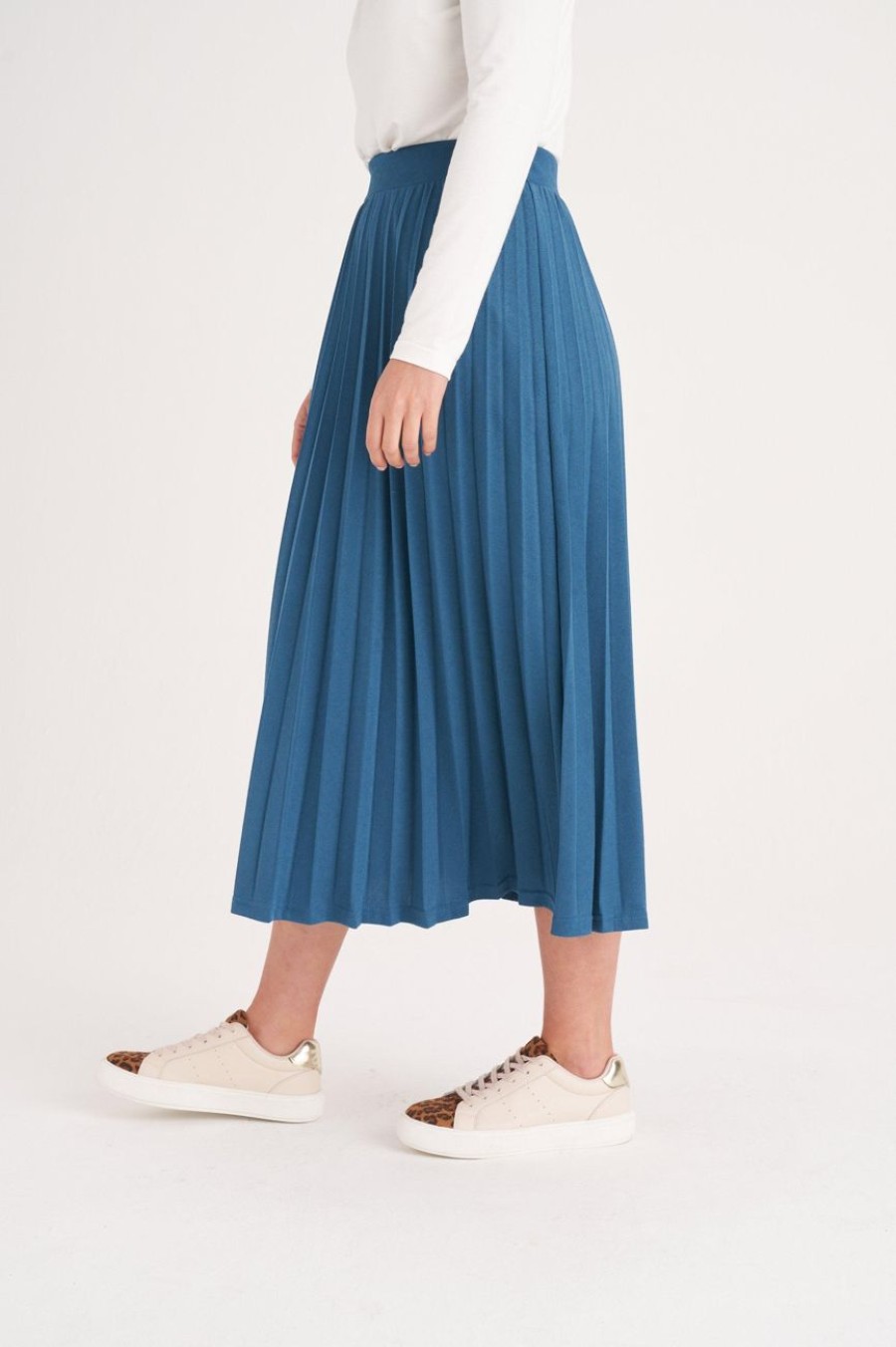 Clothing MILADYS | Pleated A-Line Skirt Teal