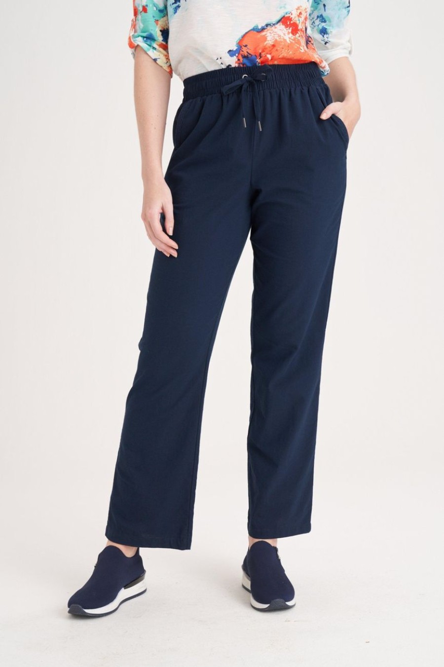 Clothing MILADYS | Washer Cotton Pants Navy