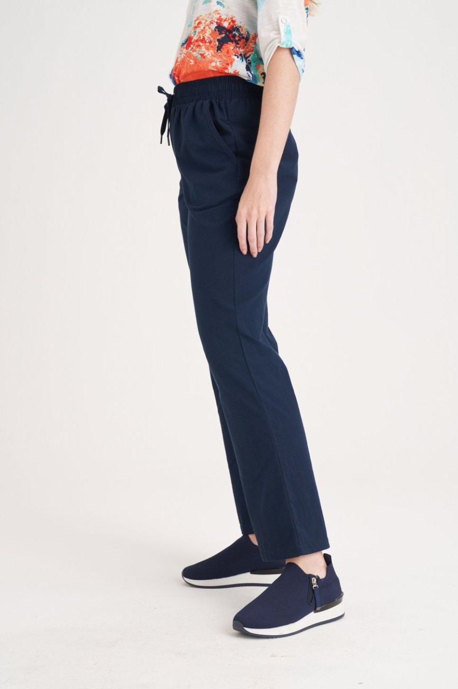 Clothing MILADYS | Washer Cotton Pants Navy