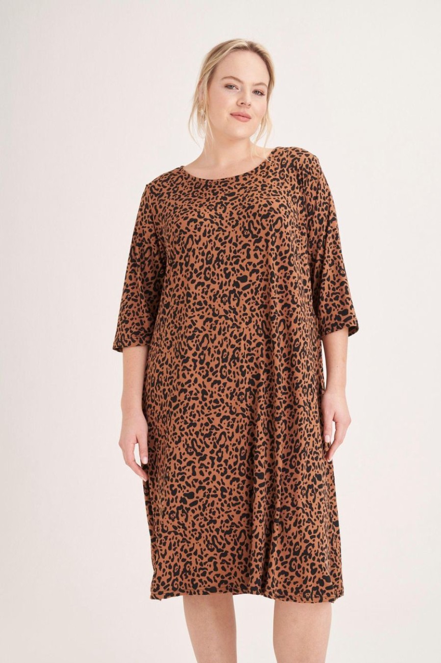 Clothing MILADYS | Animal Print A-Line Shift Dress Multi