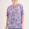 Clothing MILADYS | Paisley Print Tee Lilac