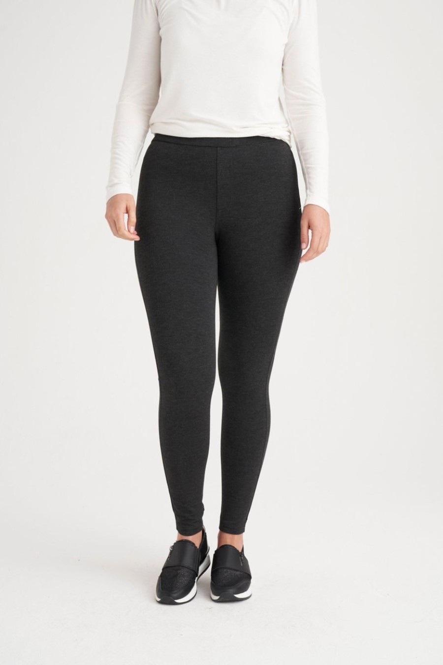 Clothing MILADYS | Ponte Leggings Charcoal