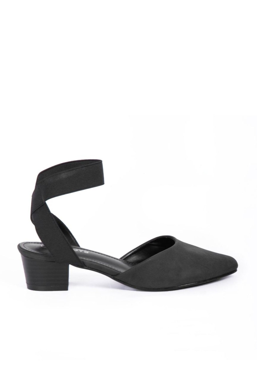 Shoes MILADYS | Pointed Toe Block Heel Black