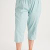 Clothing MILADYS | Cracker Cotton Crop Aqua