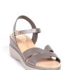 Shoes MILADYS | Ankle Strap Wedge - Bata Comfit Pewter