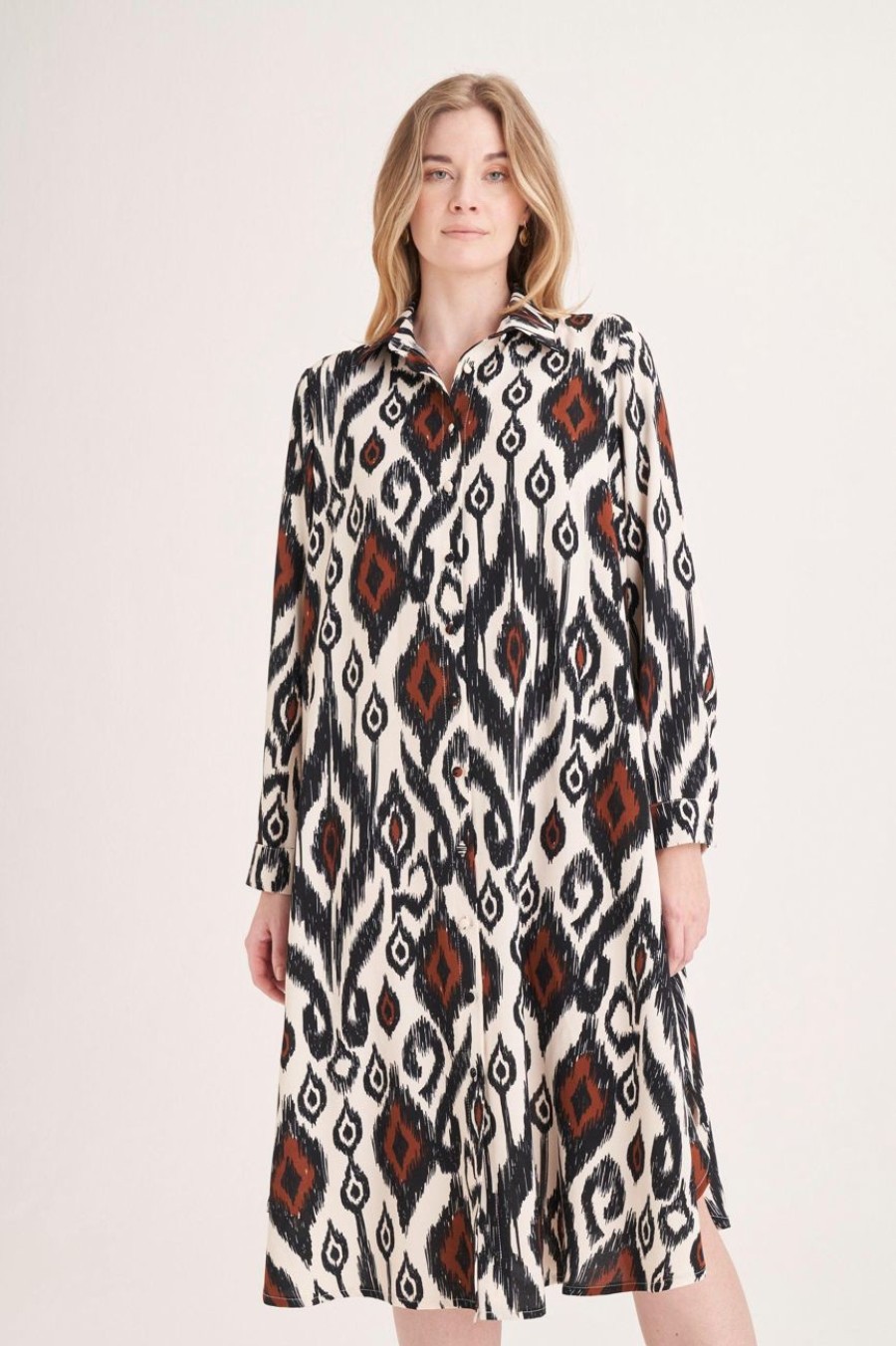 Clothing MILADYS | Aztec Shirt Dress Multi