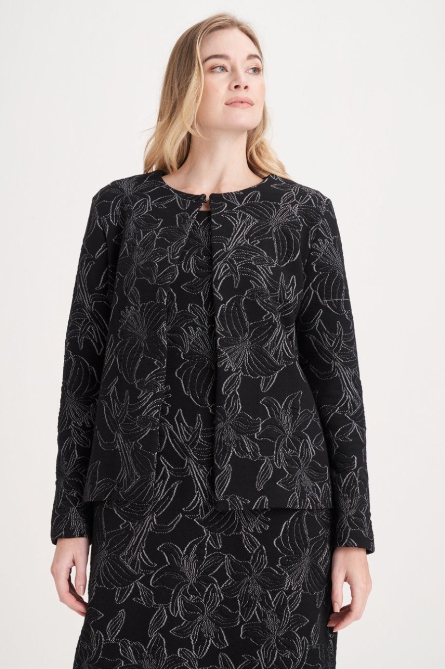 Clothing MILADYS | Jacquard Jacket Black