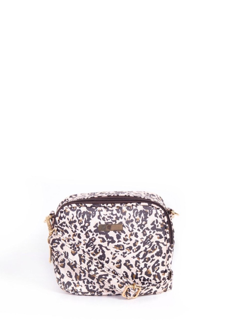 Accessories MILADYS | Animal Print Camera Bag Chocolate