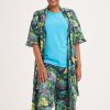 Clothing MILADYS | Tropical Print Gown Navy