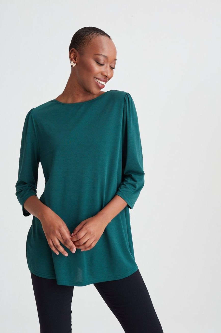 Clothing MILADYS | Top Forest Green