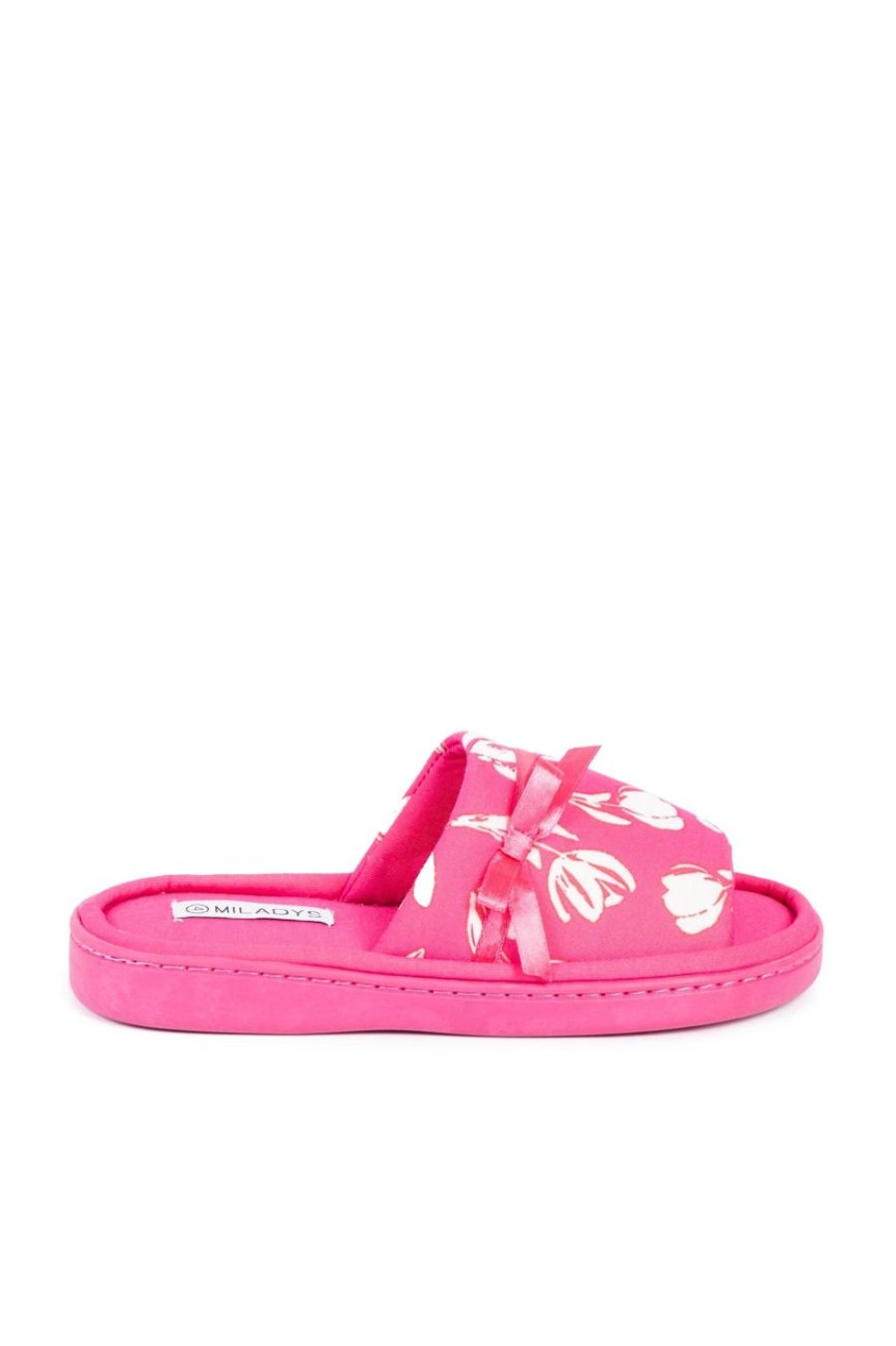 Shoes MILADYS | Open Toe Slippers Pink Cerise