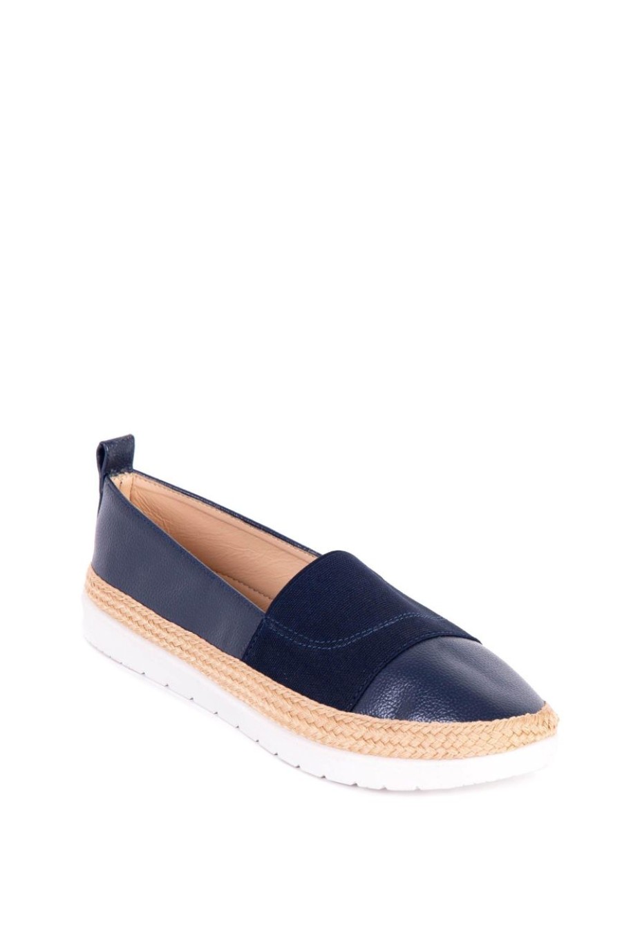 Shoes MILADYS | Casual Jutefox Elastic Shoe Navy