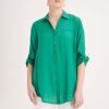 Clothing MILADYS | Regular Fit Shirt Emerald Green Multi