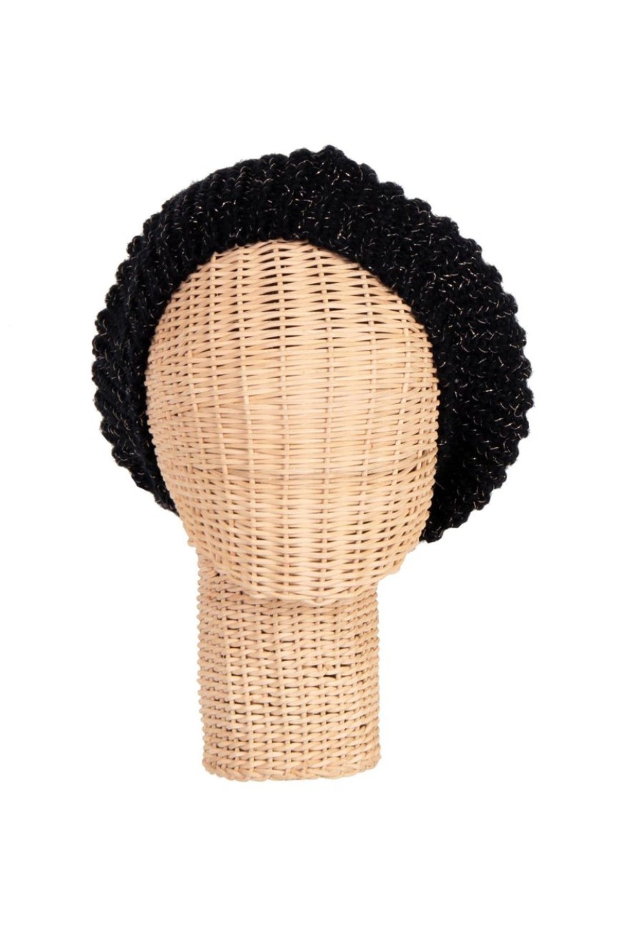 Accessories MILADYS | Cable Knit Beret Black