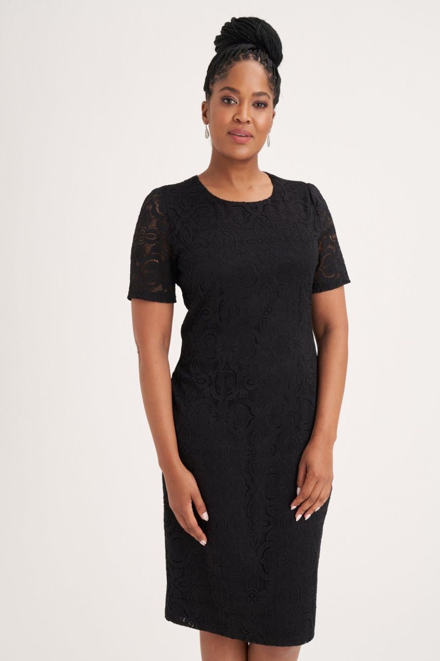 Clothing MILADYS | Bodycon Lace Dress Black