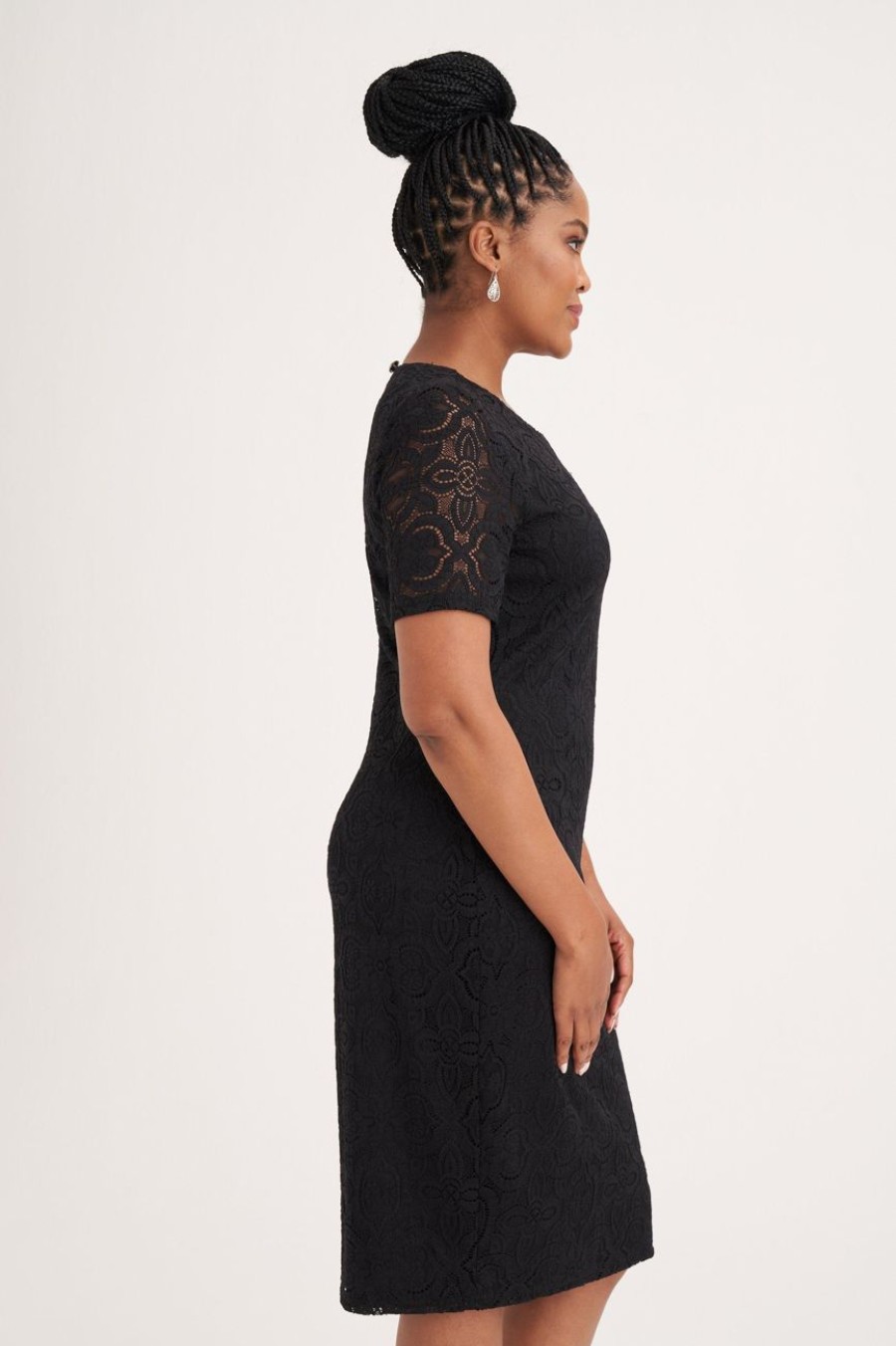 Clothing MILADYS | Bodycon Lace Dress Black