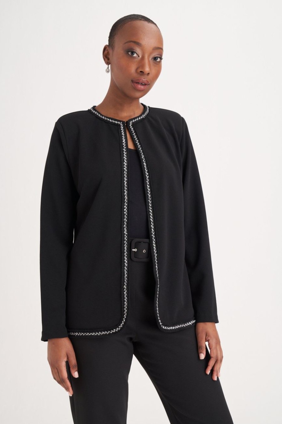 Clothing MILADYS | Detailed Blazer Black