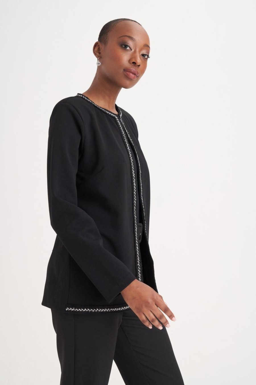 Clothing MILADYS | Detailed Blazer Black