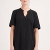 Clothing MILADYS | Crinkle Top Black