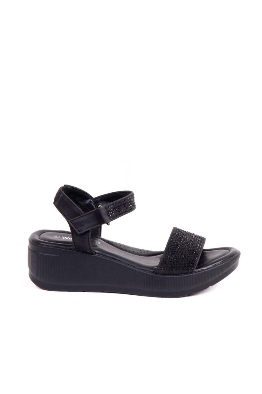 Shoes MILADYS | Wonderfit Wedge Sandal Black