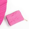 Accessories MILADYS | Textured Coin Purse Pink Glo