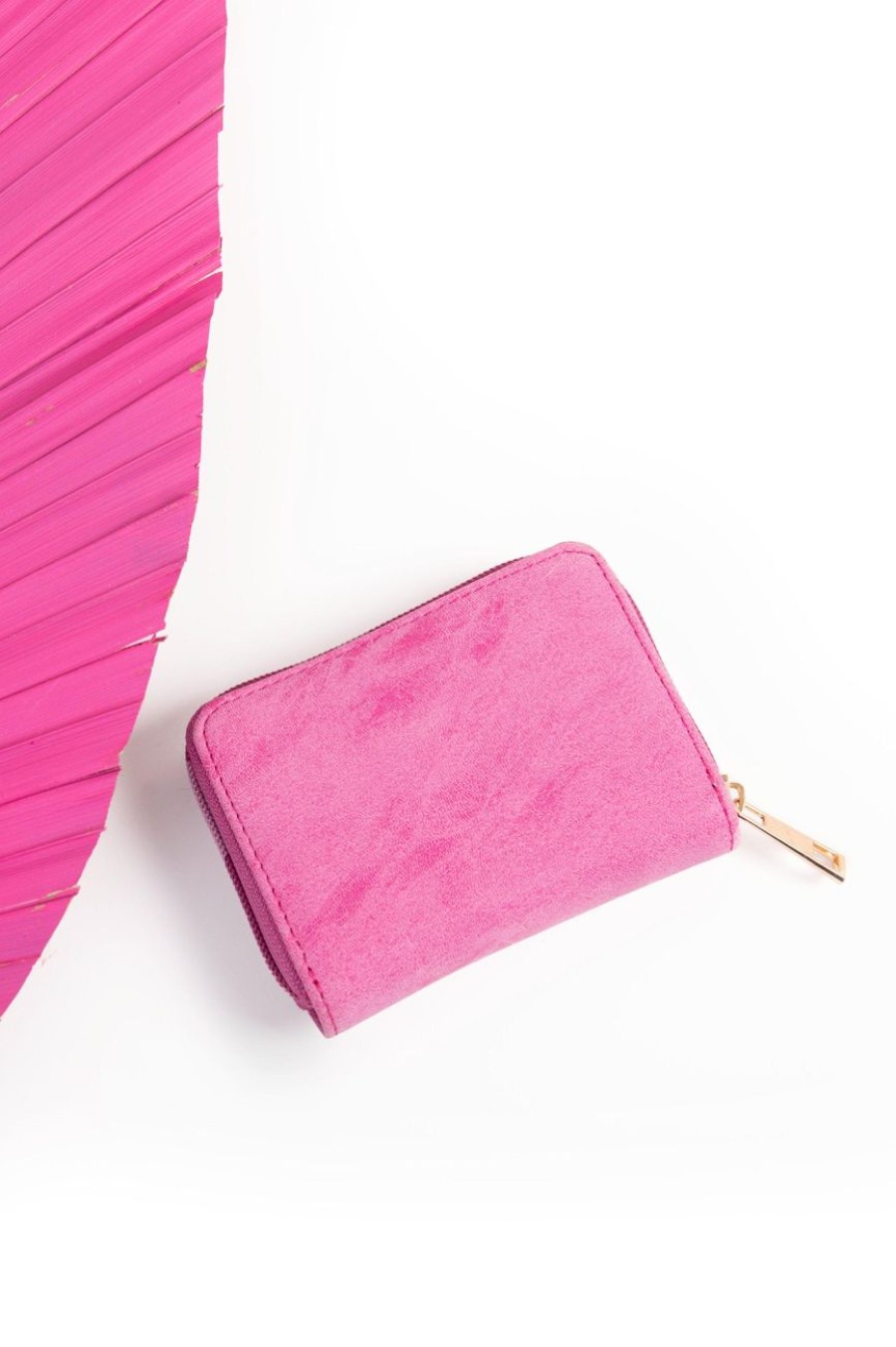 Accessories MILADYS | Textured Coin Purse Pink Glo