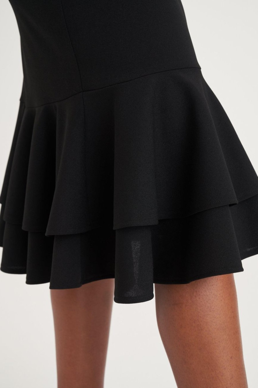 Clothing MILADYS | Peplum Frill Skirt Black