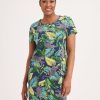 Clothing MILADYS | Tropical Print Sleep Dress Navy