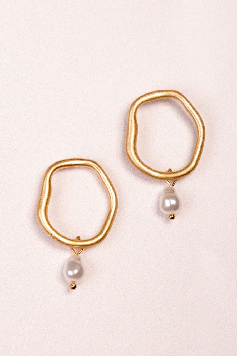 Accessories MILADYS | Drop Earrings Yellow Gold