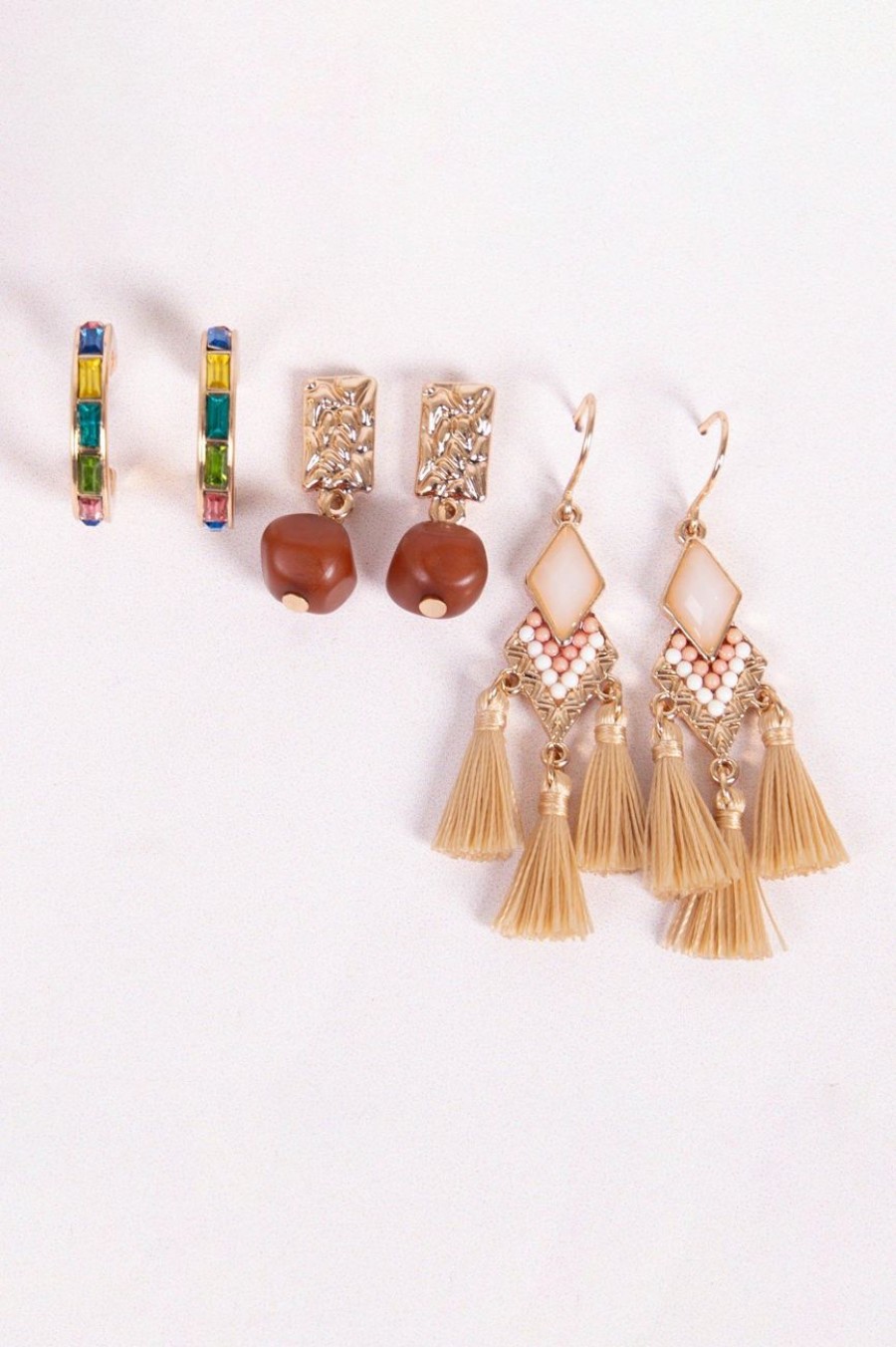 Accessories MILADYS | 3 Pack Boho Earrings Multi