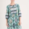 Clothing MILADYS | Printed Peasant Dress Multi