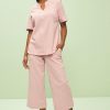 Clothing MILADYS | Crinkle Crops Dusty Pink