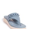 Shoes MILADYS | Chain Trim Thong Sandal - Bata Comfit Baby Blue