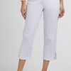 Clothing MILADYS | Sateen Tummy Control Crops White