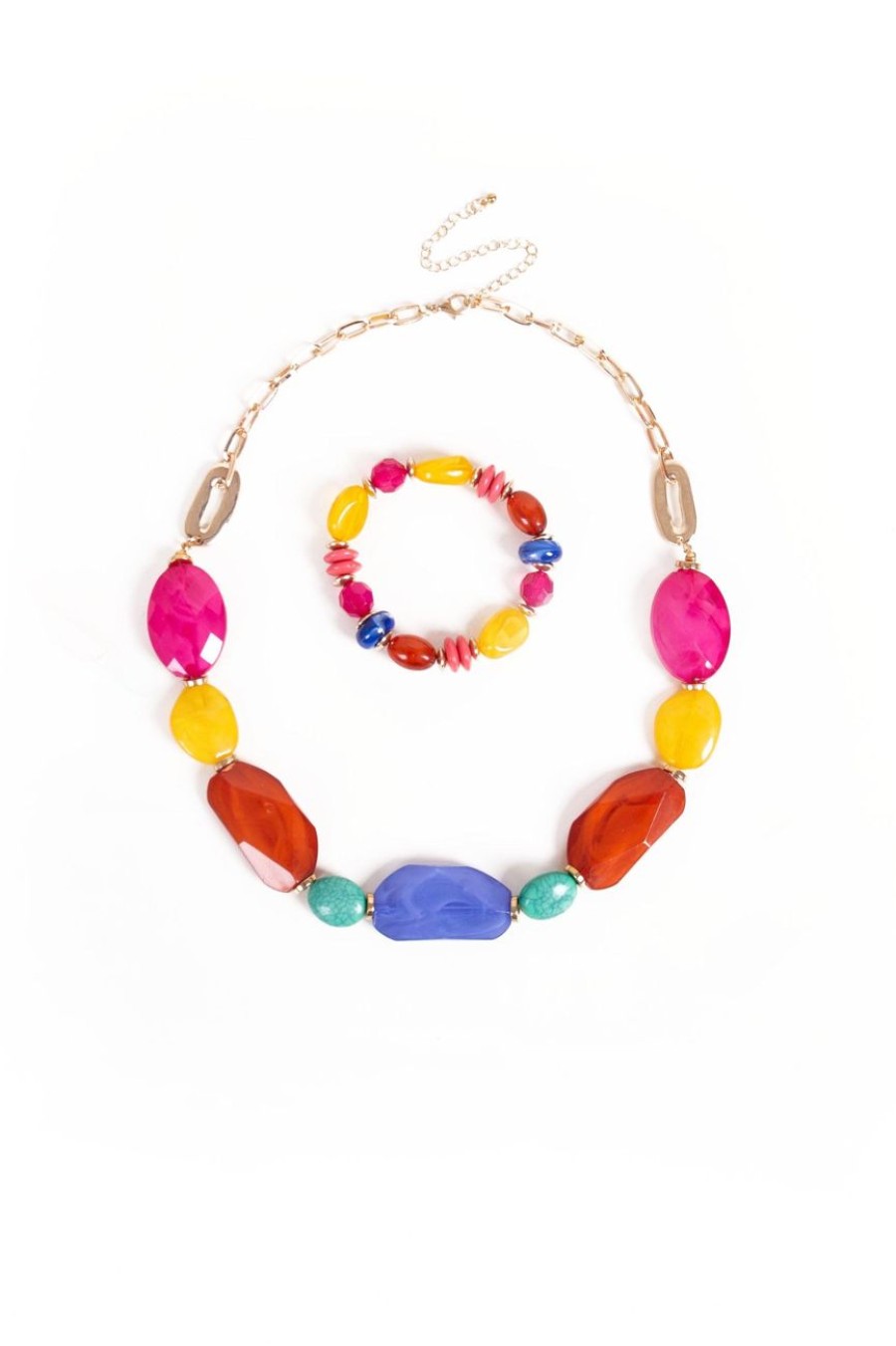 Accessories MILADYS | Necklace And Bracelet Set Multi