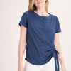 Clothing MILADYS | Side Detail Tee Navy