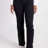 Clothing MILADYS | Pull On Straight Leg Twill Jeggings Black