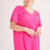 Clothing MILADYS | Embroidered Tee Pink Hot Pink