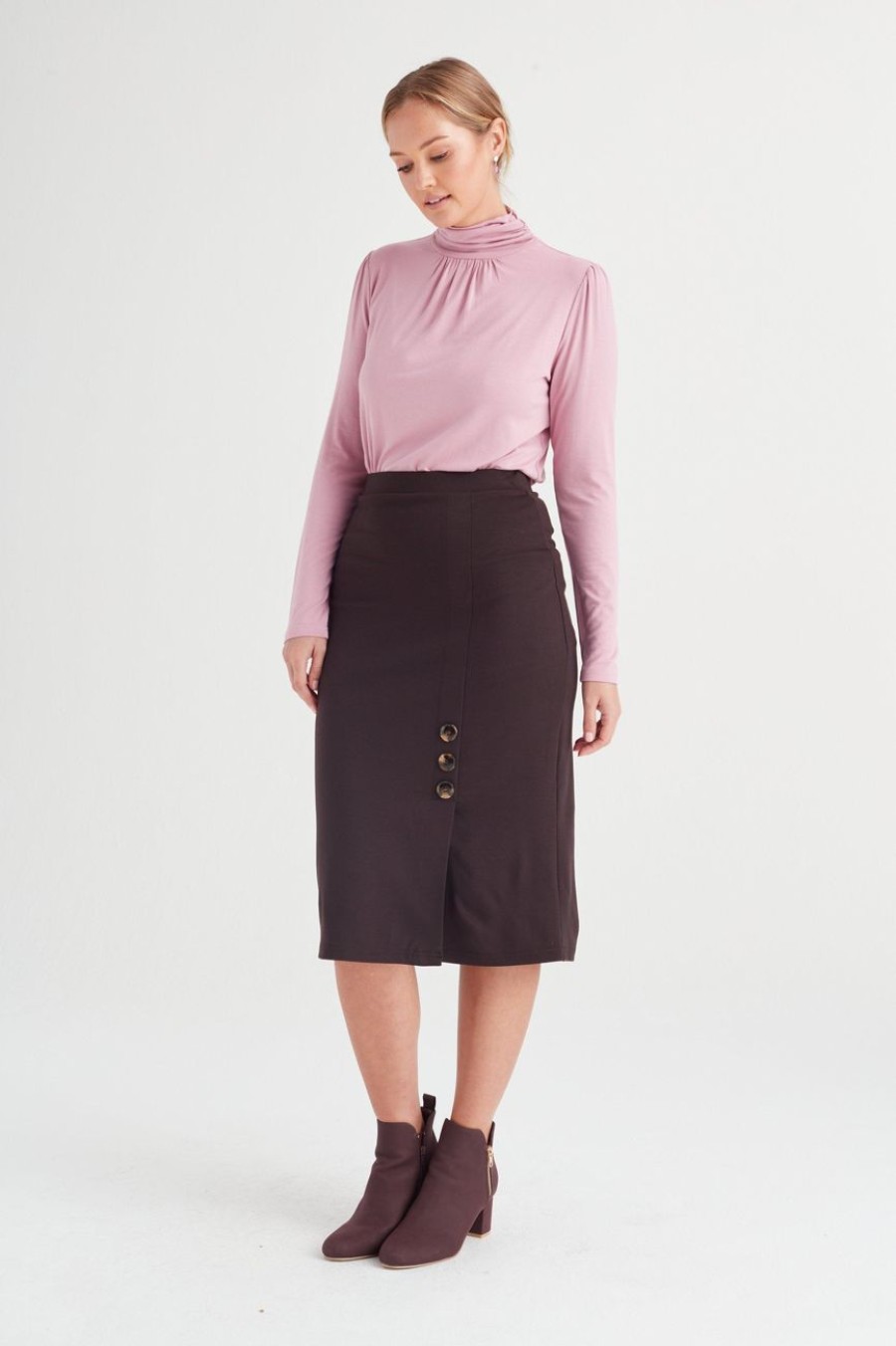 Clothing MILADYS | Poloneck Mauve